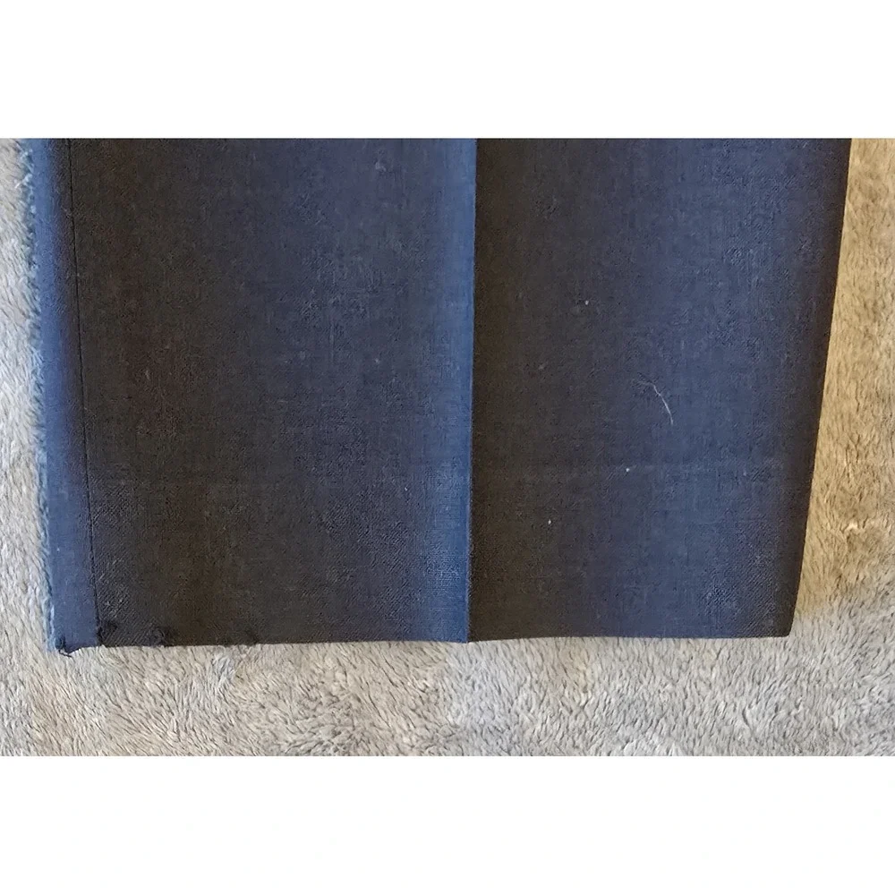 St Michael Marks & Spencer Men's‎ Dress Pants 34x31 Navy Blue Wool Blend Pleated